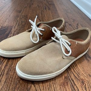 steve madden mens casual sneakers tennis shoes size 8.5 Brown Suede & Leather